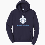 DOMINION CHRISTIAN HIGH SCHOOL KNIGHTS <span class="pdp-name-mascot">DOMINION CHRISTIAN KNIGHTS</span> Port & Company Men's Core Fleece Pullover Hooded Sweatshirt Front Thumbnail