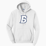 Brandeis Judges Online Store <span class="pdp-name-mascot">Brandeis Judges</span> Port & Company Men's Core Fleece Pullover Hooded Sweatshirt Front Thumbnail