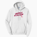 LOUISVILLE HIGH SCHOOL WILDCATS <span class="pdp-name-mascot">LOUISVILLE WILDCATS</span> Port & Company Men's Core Fleece Pullover Hooded Sweatshirt Front Thumbnail