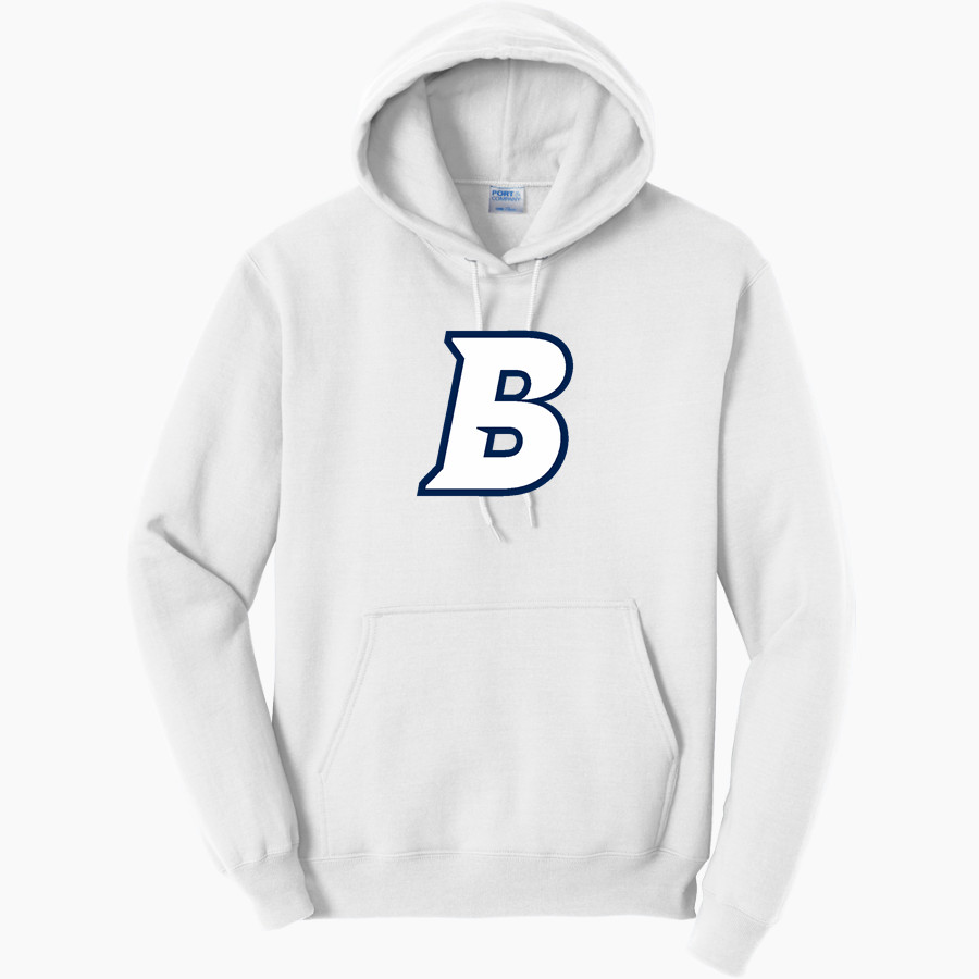 Brandeis Judges Online Store <span class="pdp-name-mascot">Brandeis Judges</span> Port & Company Men's Core Fleece Pullover Hooded Sweatshirt