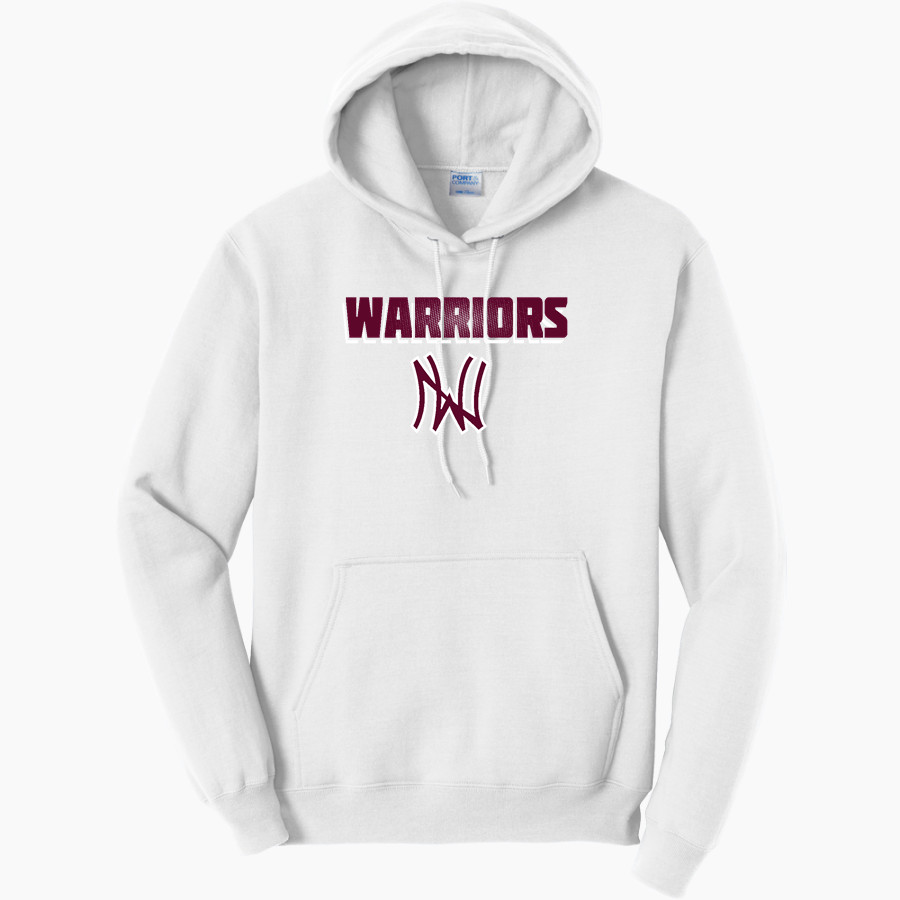 NANIH WAIYA HIGH SCHOOL WARRIORS <span class="pdp-name-mascot">NANIH WAIYA WARRIORS</span> Port & Company Men's Core Fleece Pullover Hooded Sweatshirt