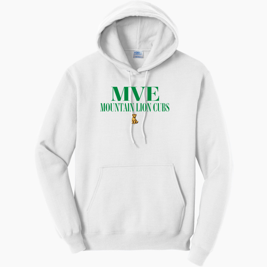 Methow Valley Elementary Mountain Lion Cubs <span class="pdp-name-mascot">Methow Valley Elementary School Mountain Lion Cubs</span> Port & Company Men's Core Fleece Pullover Hooded Sweatshirt