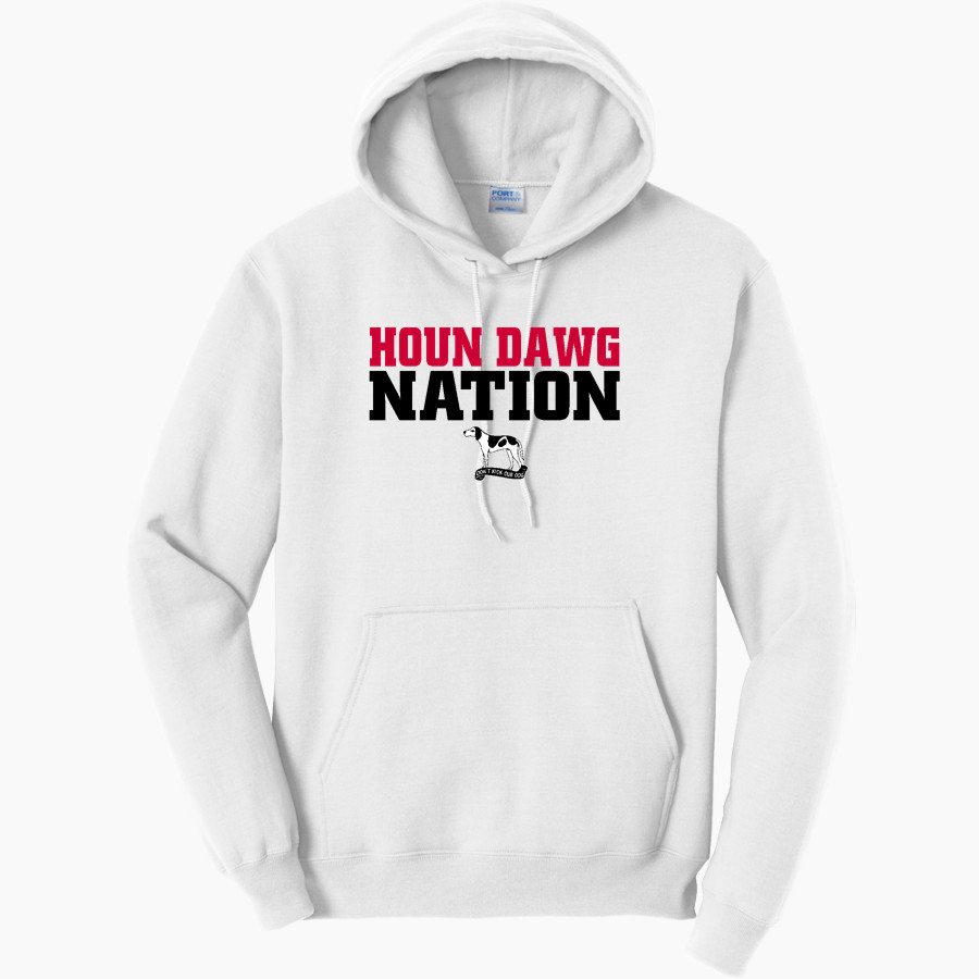 AURORA HIGH SCHOOL HOUN DAWGS <span class="pdp-name-mascot">AURORA HOUN DAWGS</span> Port & Company Men's Core Fleece Pullover Hooded Sweatshirt
