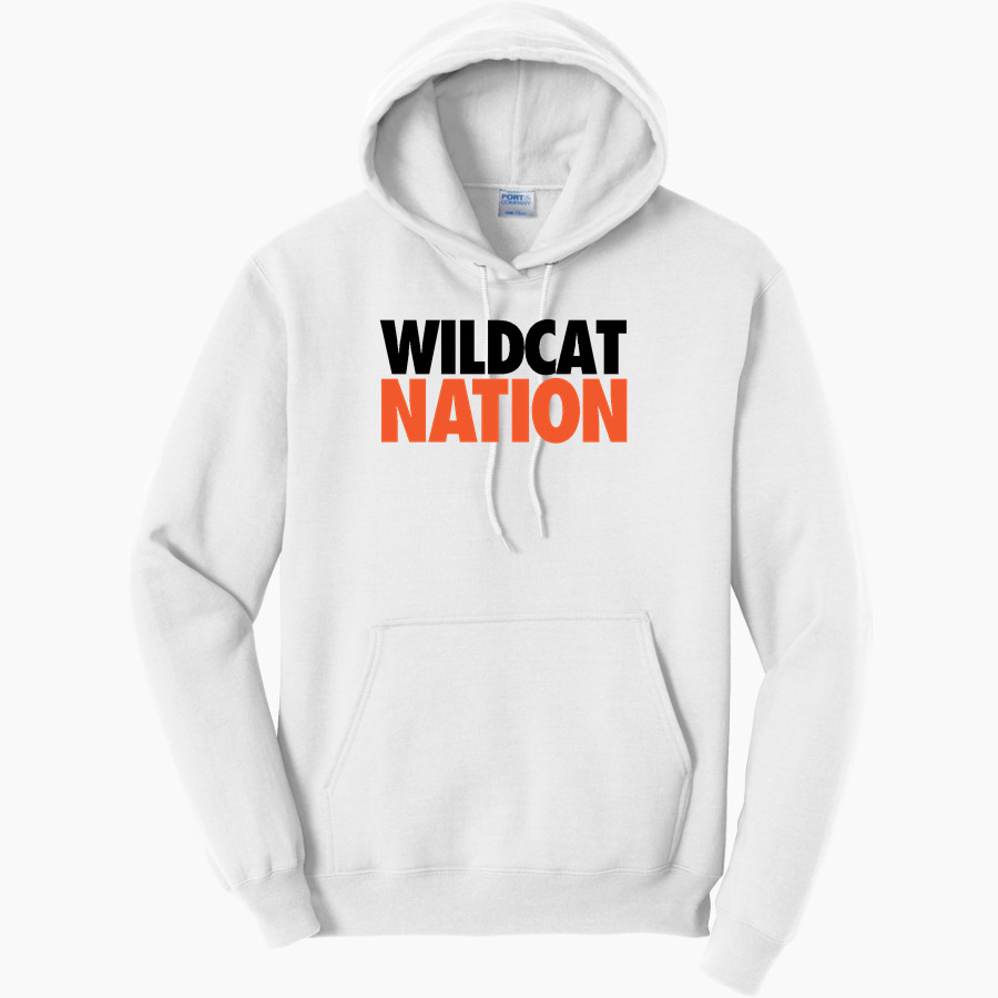 LOS GATOS HIGH SCHOOL WILDCATS <span class="pdp-name-mascot">LOS GATOS WILDCATS</span> Port & Company Men's Core Fleece Pullover Hooded Sweatshirt