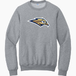 Oral Roberts Golden Eagles <span class="pdp-name-mascot">Oral Roberts Golden Eagles</span> Port & Company Men's Core Fleece Crewneck Pocket Sweatshirt Front Thumbnail