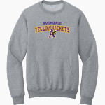 AVONDALE HIGH SCHOOL YELLOWJACKETS <span class="pdp-name-mascot">AVONDALE YELLOWJACKETS</span> Port & Company Men's Core Fleece Crewneck Pocket Sweatshirt Front Thumbnail