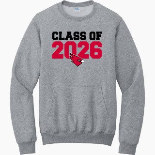 Port & Company Men's Core Fleece Crewneck Pocket Sweatshirt