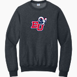 Bluefield University Sideline Store <span class="pdp-name-mascot">Bluefield University</span> Port & Company Men's Core Fleece Crewneck Pocket Sweatshirt Front Thumbnail