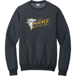 HUGHES Hammerheads <span class="pdp-name-mascot">HUGHES ELEMENTARY SCHOOL</span> Port & Company Men's Core Fleece Crewneck Pocket Sweatshirt Front Thumbnail