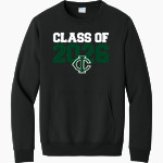 CATOOSA HIGH SCHOOL INDIANS <span class="pdp-name-mascot">CATOOSA INDIANS</span> Port & Company Men's Core Fleece Crewneck Pocket Sweatshirt Front Thumbnail