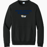 Wingate University Bulldogs <span class="pdp-name-mascot">Wingate Bulldogs</span> Port & Company Men's Core Fleece Crewneck Pocket Sweatshirt Front Thumbnail