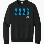 Frankel Jewish Academy Jaguars official sideline store <span class="pdp-name-mascot">Frankel Jewish Academy Jaguars</span> Port & Company Men's Core Fleece Crewneck Pocket Sweatshirt Front Thumbnail