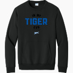 Crow Tigers <span class="pdp-name-mascot">Crow Middle School Tigers</span> Port & Company Men's Core Fleece Crewneck Pocket Sweatshirt Front Thumbnail