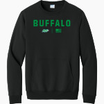 Buffalo Envy Allstar Cheerleading Envy Port & Company Men's Core Fleece Crewneck Pocket Sweatshirt Front Thumbnail