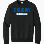 Ruben Dario Cougars <span class="pdp-name-mascot">Ruben Dario Cougars</span> Port & Company Men's Core Fleece Crewneck Pocket Sweatshirt Front Thumbnail