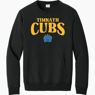 Port & Company Men's Core Fleece Crewneck Pocket Sweatshirt