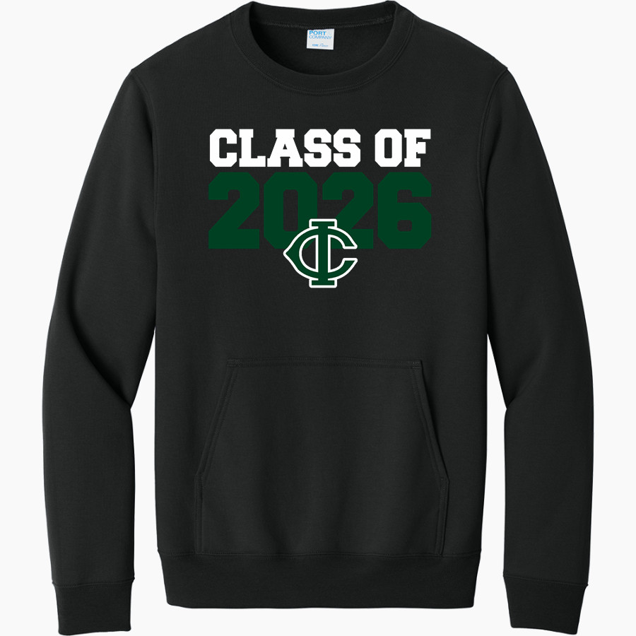 CATOOSA HIGH SCHOOL INDIANS <span class="pdp-name-mascot">CATOOSA INDIANS</span> Port & Company Men's Core Fleece Crewneck Pocket Sweatshirt
