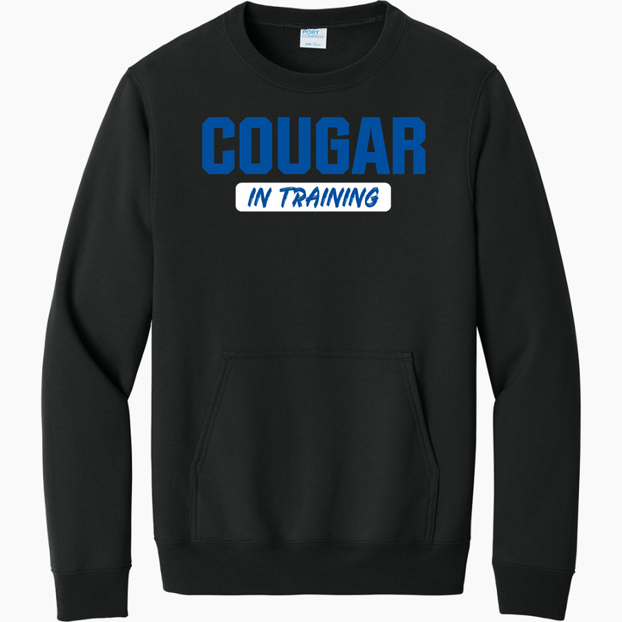Ruben Dario Cougars <span class="pdp-name-mascot">Ruben Dario Cougars</span> Port & Company Men's Core Fleece Crewneck Pocket Sweatshirt