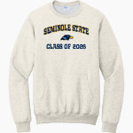 Seminole State College Raiders <span class="pdp-name-mascot">Seminole State Raiders</span> Port & Company Men's Core Fleece Crewneck Pocket Sweatshirt Front Thumbnail