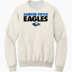 SANFORD FRITCH HIGH SCHOOL EAGLES <span class="pdp-name-mascot">SANFORD FRITCH EAGLES</span> Port & Company Men's Core Fleece Crewneck Pocket Sweatshirt Front Thumbnail