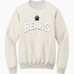 Paideia High Bears <span class="pdp-name-mascot">Paideia High School Bears</span> Port & Company Men's Core Fleece Crewneck Pocket Sweatshirt Front Thumbnail