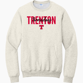 Port & Company Men's Core Fleece Crewneck Pocket Sweatshirt