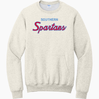 Port & Company Men's Core Fleece Crewneck Pocket Sweatshirt