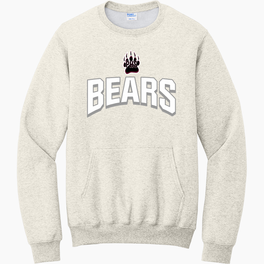 Paideia High Bears <span class="pdp-name-mascot">Paideia High School Bears</span> Port & Company Men's Core Fleece Crewneck Pocket Sweatshirt