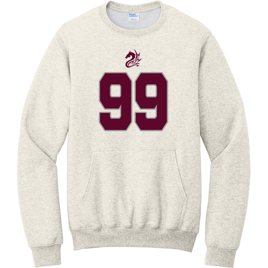 Math & Science Academy Dragons <span class="pdp-name-mascot">Math & Science Academy Dragons</span> Port & Company Men's Core Fleece Crewneck Pocket Sweatshirt