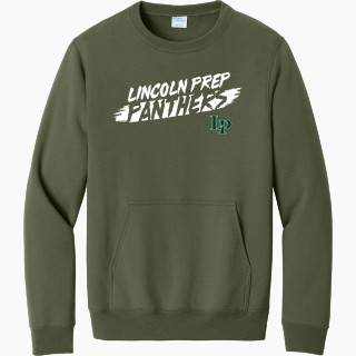 Port & Company Men's Core Fleece Crewneck Pocket Sweatshirt