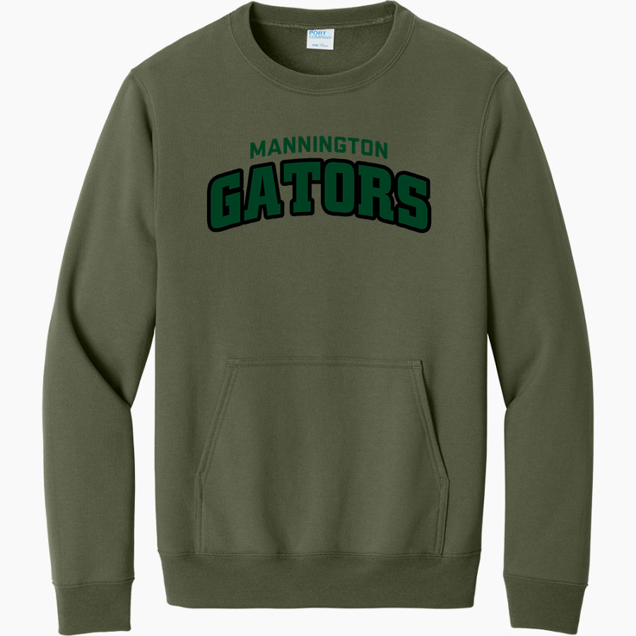 Mannington Gators <span class="pdp-name-mascot">Mannington Gators</span> Port & Company Men's Core Fleece Crewneck Pocket Sweatshirt