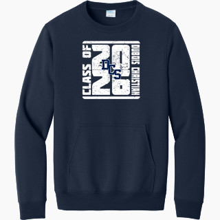 Port & Company Men's Core Fleece Crewneck Pocket Sweatshirt