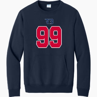 Port & Company Men's Core Fleece Crewneck Pocket Sweatshirt