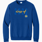 Mitchell Bluejackets <span class="pdp-name-mascot">Mitchell High School Bluejackets</span> Port & Company Men's Core Fleece Crewneck Pocket Sweatshirt Front Thumbnail
