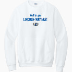 Lincoln-Way East Griffins <span class="pdp-name-mascot">Lincoln Way East High School Griffins</span> Port & Company Men's Core Fleece Crewneck Pocket Sweatshirt Front Thumbnail