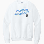 Pearson Panthers Port & Company Men's Core Fleece Crewneck Pocket Sweatshirt Front Thumbnail