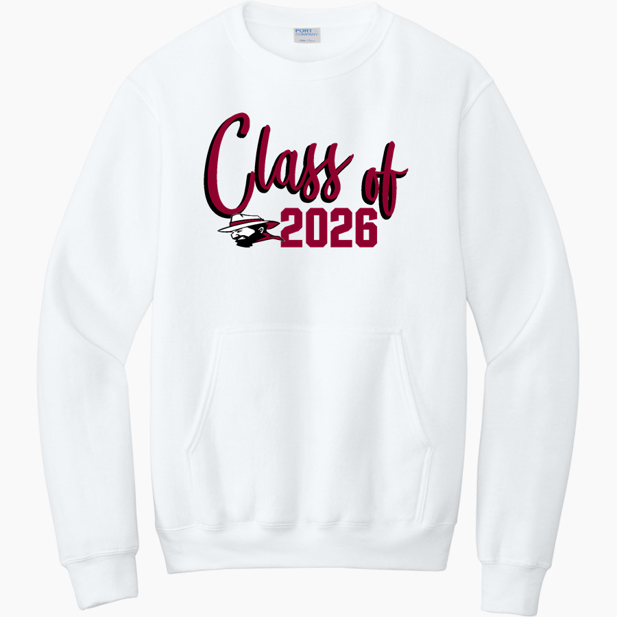 Irondale Mounties <span class="pdp-name-mascot">Irondale Mounties</span> Port & Company Men's Core Fleece Crewneck Pocket Sweatshirt