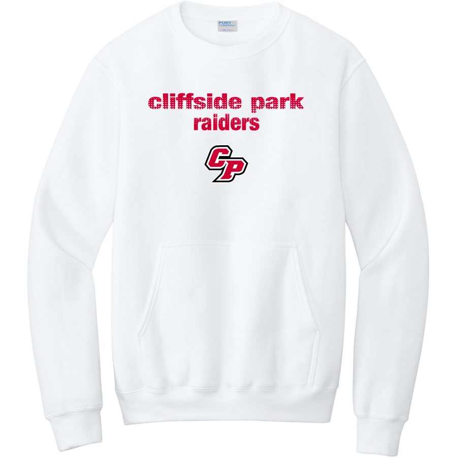 CLIFFSIDE PARK HIGH SCHOOL RAIDERS <span class="pdp-name-mascot">CLIFFSIDE PARK RAIDERS</span> Port & Company Men's Core Fleece Crewneck Pocket Sweatshirt