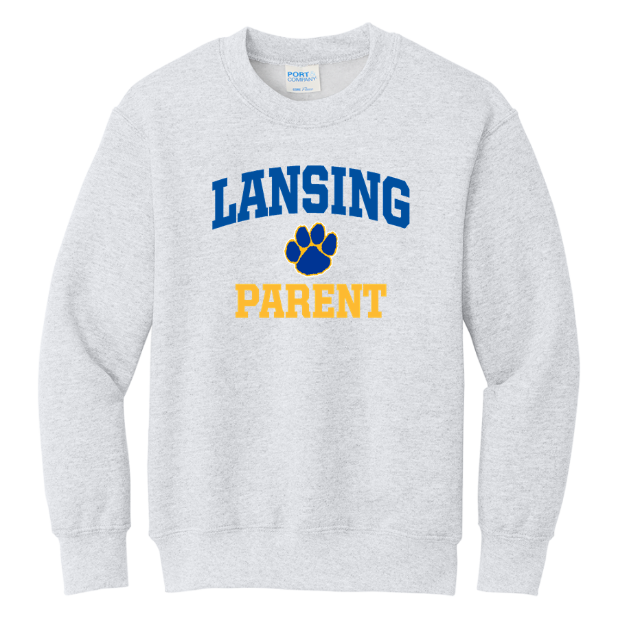 Lansing Bobcats Bobcats <span class="pdp-name-mascot">Lansing Bobcats</span> Port & Company Youth Core Fleece Crewneck Sweatshirt