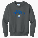 Forest Glen Pumas <span class="pdp-name-mascot">Forest Glen Elementary School Pumas</span> Port & Company Youth Core Fleece Crewneck Sweatshirt Front Thumbnail