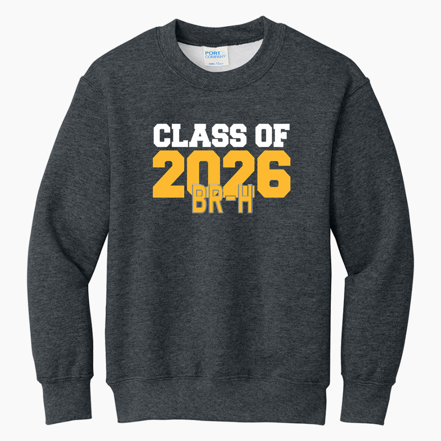 Bark River-Harris Broncos <span class="pdp-name-mascot">Bark-River Harris High School Broncos</span> Port & Company Youth Core Fleece Crewneck Sweatshirt