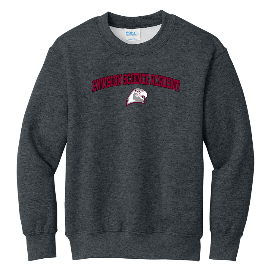 Envision Science Academy Eagles <span class="pdp-name-mascot">Envision Science Academy Eagles</span> Port & Company Youth Core Fleece Crewneck Sweatshirt