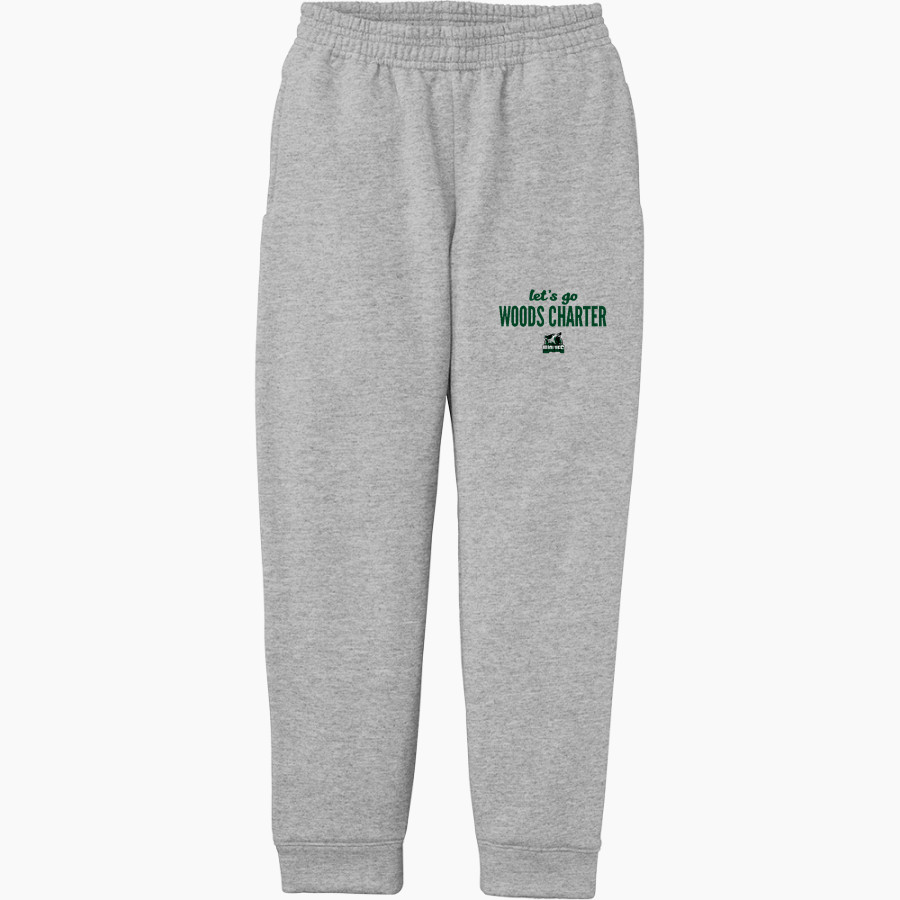Woods Charter Wolves Port & Company Youth Core Fleece Joggers