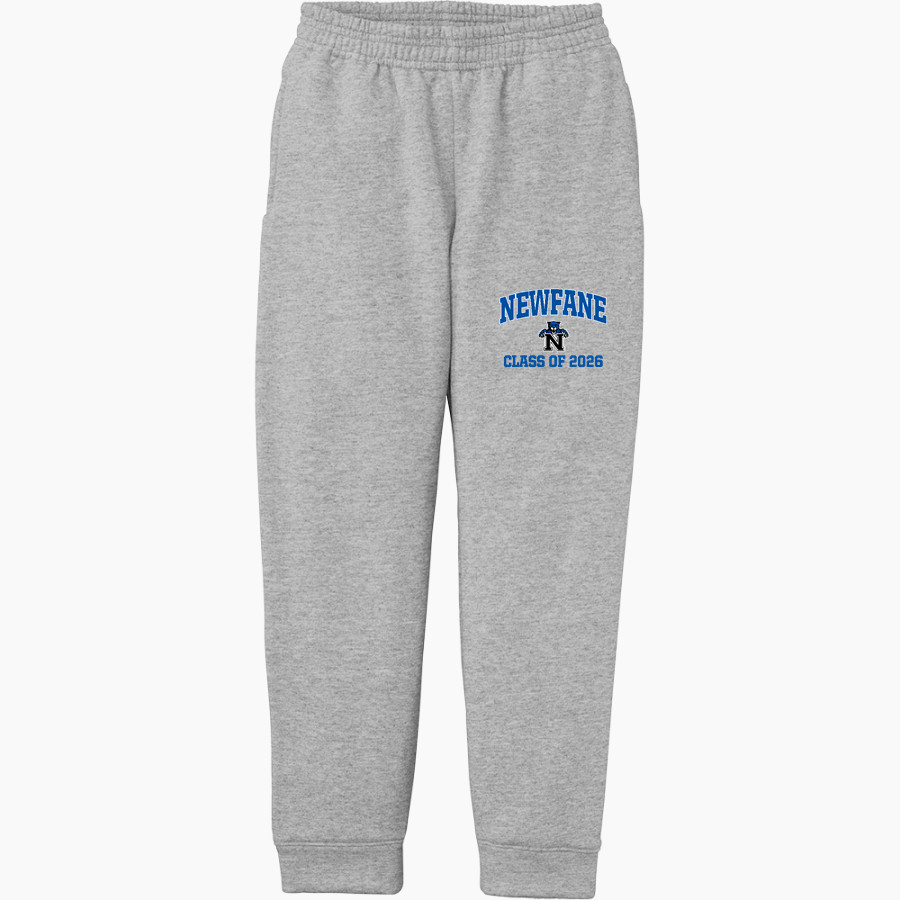 NEWFANE HIGH SCHOOL PANTHERS Port & Company Youth Core Fleece Joggers