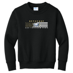 BETHPAGE HIGH SCHOOL GOLDEN EAGLES <span class="pdp-name-mascot">BETHPAGE GOLDEN EAGLES</span> Port & Company Youth Core Fleece Crewneck Sweatshirt Front Thumbnail