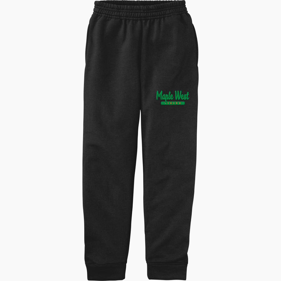 Maple West Tigers Port & Company Youth Core Fleece Joggers