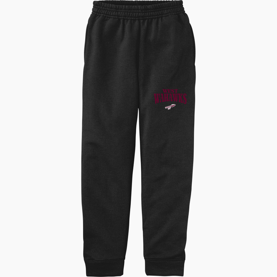 WEST HIGH SCHOOL WAHAWKS <span class="pdp-name-mascot">WEST WAHAWKS</span> Port & Company Youth Core Fleece Joggers