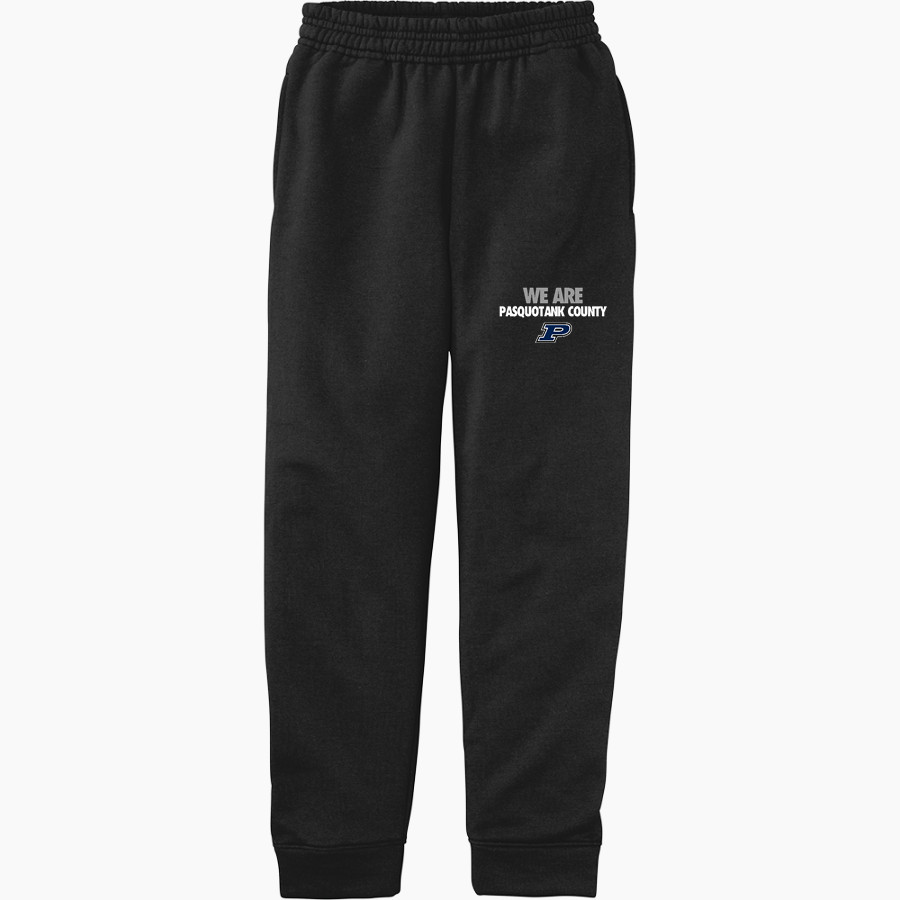PASQUOTANK COUNTY HIGH SCHOOL PANTHERS <span class="pdp-name-mascot">PASQUOTANK COUNTY PANTHERS</span> Port & Company Youth Core Fleece Joggers