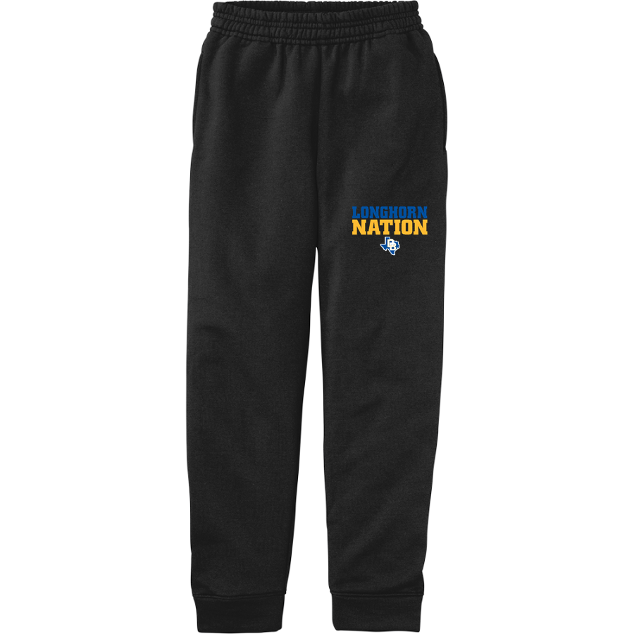 DIME BOX HIGH SCHOOL LONGHORNS <span class="pdp-name-mascot">DIME BOX LONGHORNS</span> Port & Company Youth Core Fleece Joggers