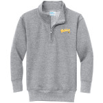 BETTENDORF HIGH SCHOOL BULLDOGS <span class="pdp-name-mascot">BETTENDORF BULLDOGS</span> Port & Company Youth Core Fleece 1/4-Zip Pullover Sweatshirt Front Thumbnail